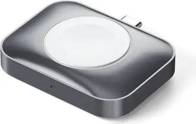 Image de Satechi USB-C Watch/AirPods Chargeur – Design Double Face – Chargement sans Fil – Compact et Portable