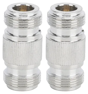 Produktbild von 2 x N-Buchse, Doppelpass-Stecker für Koaxialkabel, Antennen, Radio