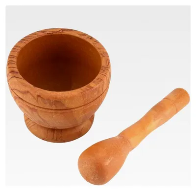 Produktbild von Mörser- und Stößelset, manuelle Kunststoff-Knoblauchmühle, Gewürze Mahlschüssel Küchenwerkzeug zum Zerkleinern und Mahlen von Kräutern und Gewürzen