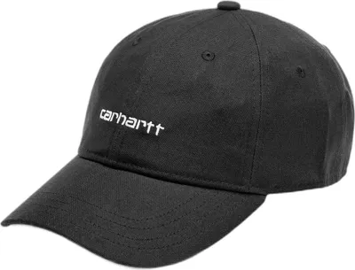 Produktbild von Carhartt WIP Canvas Script Cap Black / White .
