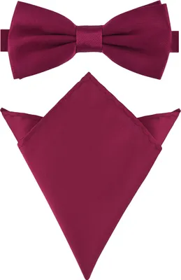 Produktbild von Ladeheid Herren Schmale Fliege & Einstecktuch Set M/P (12cm x 6cm, 22cm x 22cm)