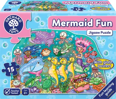 Produktbild von Meerjungfrau-Spaß-Bodenpuzzle - Meerjungfrau-Spaß-Puzzle