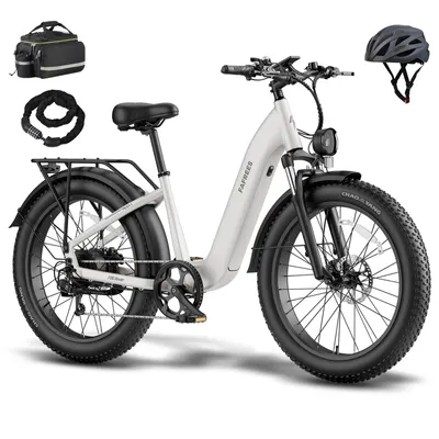 Produktbild von Trekking-Fat-Pedelec 26×4,0 mit 960 Wh Akku, 55 N·m Drehmoment und 70–95 km Reichweite – StVZO-zugelassen, Grau