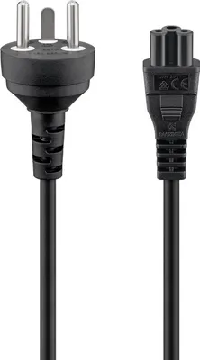 Zdjęcie produktu dla Goobay Kabel zasilający Dania, 2 m, czarny