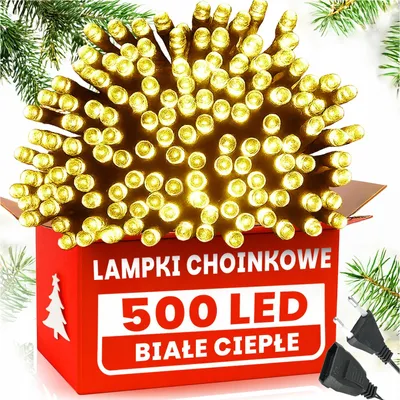 Produktbild von Weihnachtsbaumbeleuchtung 500 Led Weiss Warm 8 Modi Ip44 32,7M Mit Verlängerungskabel