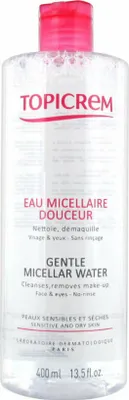 Produktbild von Topicrem Lotion Topicrem Hydra+ Gentle Micellar Water 400ml