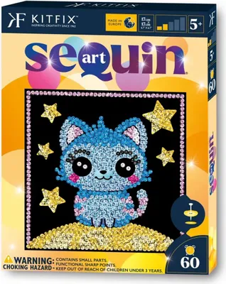 Produktbild von Glitzerset Paillettenkunst Katze Kitfix - Katze 5+
