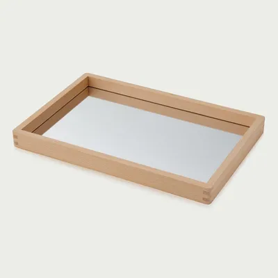 Image de TickiT Plateau miroir en bois Jouet éducatif avec miroir