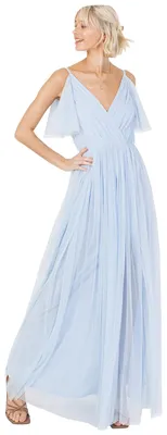 Produktbild von Anaya with Love Damen Ladies Women Dress Maxi Short Sleeve Cami V Neckline Long