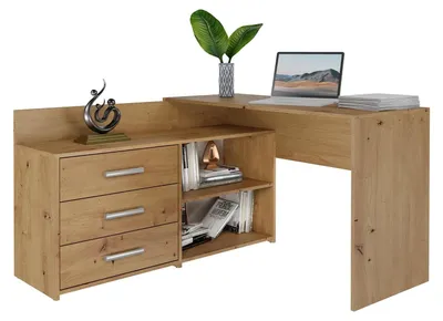 Immagine prodotto di Scrivania con cassettiera MIKOL - rovere artisan