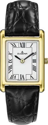 Produktbild von Dugena Damen-Armbanduhr 4460725 Quadra Classica, Quarz, Edelstahl, Lederarmband, 3 bar
