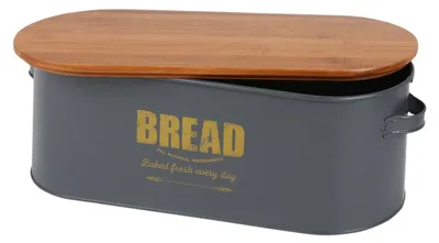 Produktbild von Brotkasten Bread Brotkorb Brotbehälter Brotkiste Aufbewahrungsbox 46x16x18cm