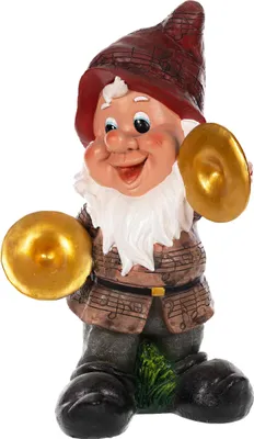 Produktbild von Birendy Gartenzwerge 46cm Kapelle Süße Figuren Zwerg Gartendeko Gartenwichtel - Becken-16111-4