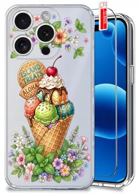 Zdjęcie produktu dla Etui Do Iphone 15 Pro Wzory Lato Summer Letnie Kolorowe Clear Case + Szkło