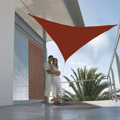 Image de Voile Ombrage Terracotta Protection Solaire élégante - Jardiline