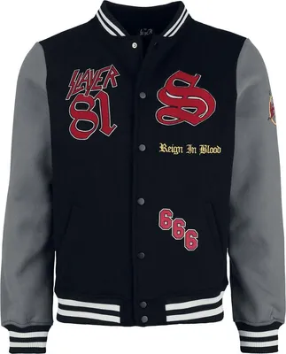 Produktbild von Slayer Collegejacke Herren Reign In Blood Varsity Jacket multicolor M