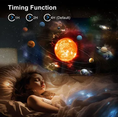 Bozhihong Proiettore Cielo Stellato Galaxy Con Musica Bluetooth, Timer E Telecomando, Luce Notturna Con Stelle E Nebulose, Regalo Per Adulti E Bambini