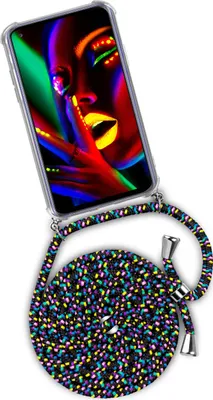 Produktbild von TWIST-Case + TWIST-Cord für Samsung Galaxy A21s, Farbe:Night Fever (Silber)