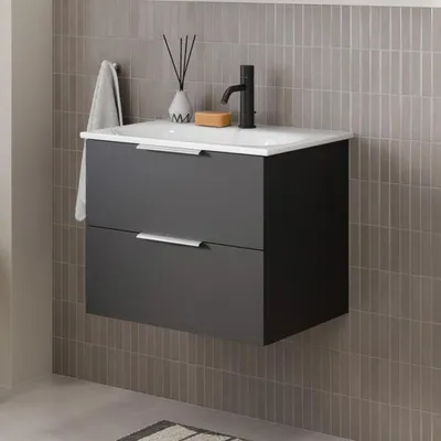 Image de Meuble sous-vasque Steinkamp Living 2.0 pour lavabo GROHE Essence, largeur 60 cm