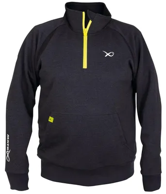 Produktbild von Fox Matrix Minimal Black/Marl Quarter Zip Pullover - Angelpullover, Größe:XXXL