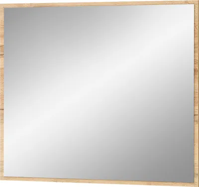 Produktbild von SPARKS Spiegel rechteckig 80x70 cm mit klarem Spiegelglas Eiche Altholz Holznachbildung modernes Design