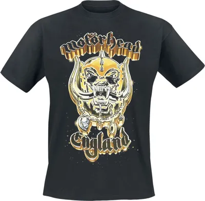 Produktbild von Motörhead T-Shirt Herren 50th Gold Warpig schwarz XL