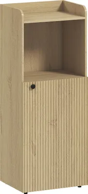 Produktbild von Badezimmerschrank Nischenschrank mit Schrank, offen Regal, verstellbar Regal, Badschrank, 40 x 31 x 104 cm, Gelbeiche