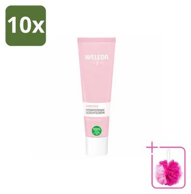 Immagine prodotto di 10 confezioni di crema idratante Weleda per pelli sensibili, 30 ml ciascuna - confezione - 10 pezzi