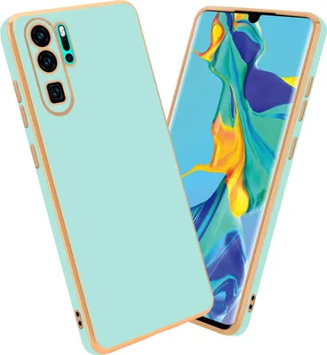 Produktbild von Cadorabo Schutzhülle für Huawei P30 PRO Hülle in Grün Handyhülle TPU Silikon Kameraschutz Etui Case
