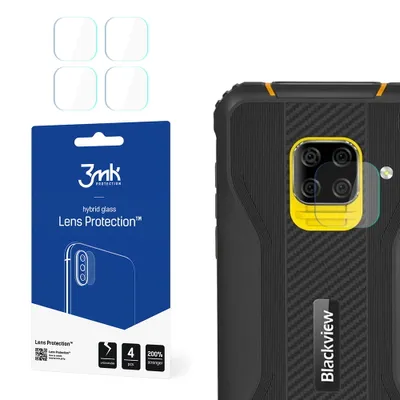 Produktbild von 3mk Hybridglas Lens Protection für Blackview BV5100 Kamera Objektiv Kameralinse 0,16mm 6H (4 Stück)