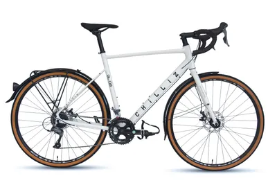 Produktbild von CHILLIZ Gravelbike 28 Zoll GL.08 weiß-glänzend Rahmenhöhe 54 cm Damen Herren 16 Gänge mech. Scheibenbremse Schutzbleche
