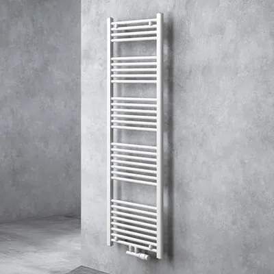 Produktbild von doporro Design Badheizung 160x50cm Weiß Röhrenheizkörper Horizontal Mittelanschluss Bad-Heizkörper Ohne Heizstab RHE