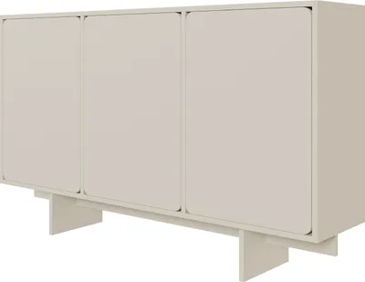 A neutral studio shot of a sideboard.