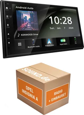 Produktbild von Autoradio Einbaupaket Kenwood DMX5023DABS passend für Opel Insignia A + CD300/CD400 | Apple Carplay Android Auto APP Spiegelung