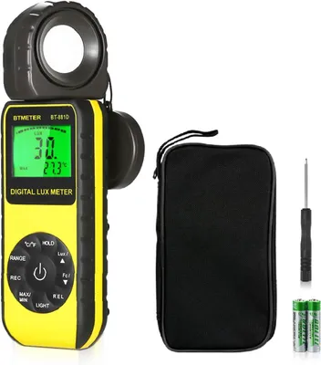 Produktbild von BTMeter BT-881d Digital Illuminance Light Messgerät, Leuchten 0,01 400.000 Lux (0,01 40.000 FC) Fuß Kerzen Luxmeter 270 ° Drehes Sensorpflanzen