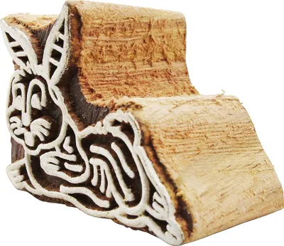 Produktbild von Stempel aus Holz - Hase 03 - 4 cm - Holzstempel