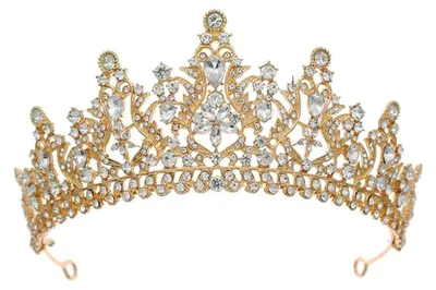 Produktbild von Haarband mit Kristallen für Damen – Goldener Haarschmuck für die Braut mit Strasssteinen