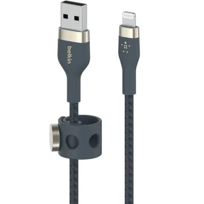 Produktbild von Belkin CAA010BT1MBL, 1 m, USB A, USB C/Lightning, Männlich, Männlich, Blau