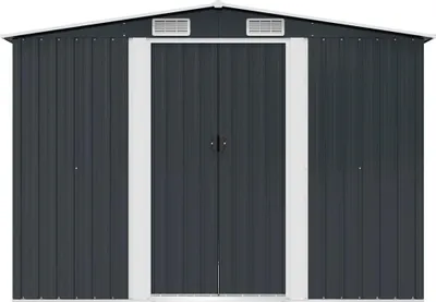 Produktbild von vidaXL Geräteschuppen Anthrazit Stahl 257x205x178 cm