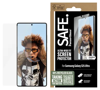Produktbild von SAFE von PanzerGlass Ultra-Wide Fit gehärtetes Glas für Samsung Galaxy S25 Ultra