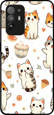 Produktbild von Smartphonica Telefon Fall geeignet für Oppo Reno5 Z mit Katze drucken - TPU zurück Abdeckung Fall Katze Design