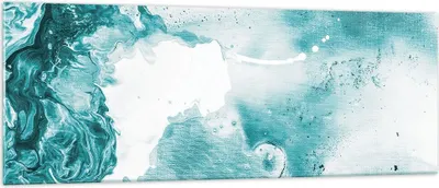 Produktbild von Bilder auf glas - Einteilig - Abstraktion Meer Türkis - 140x50cm - Glasbilder - Wandbilder - Bilder - zum Aufhängen bereit - Wanddekoration aus Glas - Glas Bilder - Wandbild auf Glas - GAB140x50-4268