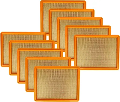 Produktbild von vhbw Filterset 10x Staubsaugerfilter kompatibel mit Kärcher NT 551 Eco, NT 501, NT 551 Eco M Staubsauger - Hauptfilter, Flachfalten-Filter