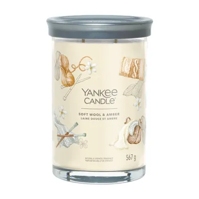 Immagine prodotto di Yankee Candle - Candela Tumbler Signature Soft Wool & Amber - Candela profumata 567,0g