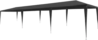 Image de The Living Store Partyzelt 3x9 m PE Anthrazit