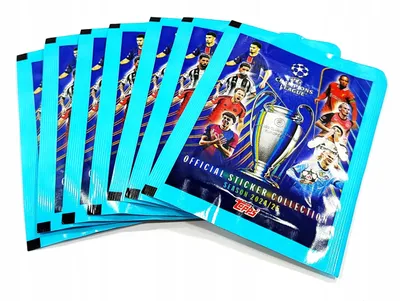 Produktbild von Uefa Champions League 2024/25 Stickers. Topps. 7 Packets / 42 Stickers