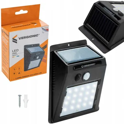 Zdjęcie produktu dla Lampka solarna naścienna CONAN