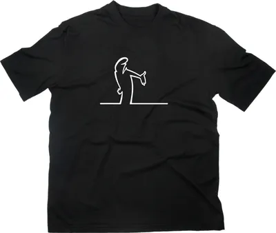 Produktbild von Styletex23 T-Shirt #2 La Linea Lui Fun Kult, schwarz, XL