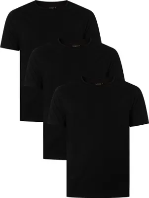 Produktbild von Lacoste 3er Pack Crew T-Shirt, Schwarz S