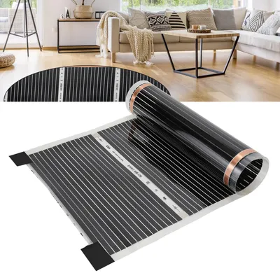 Zdjęcie produktu dla Folia grzewcza TolleTour 220W/m², ogrzewanie podłogowe, promieniście działające ogrzewanie elektryczne. Wymiary pojedynczego elementu: długość 2,0 m, szerokość 0,5 m (6 m²)